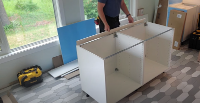 Photo inspiration: Installing A Single Row Ikea Kitchen Island Photo Inspiration